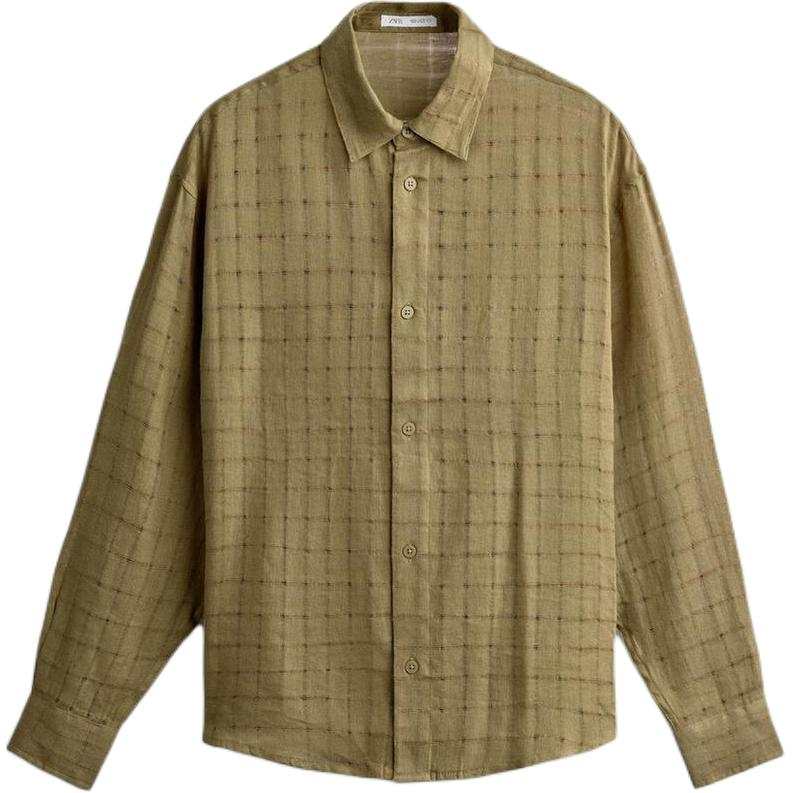ZARA ZARA Shirts Men's Light Khaki Moderate