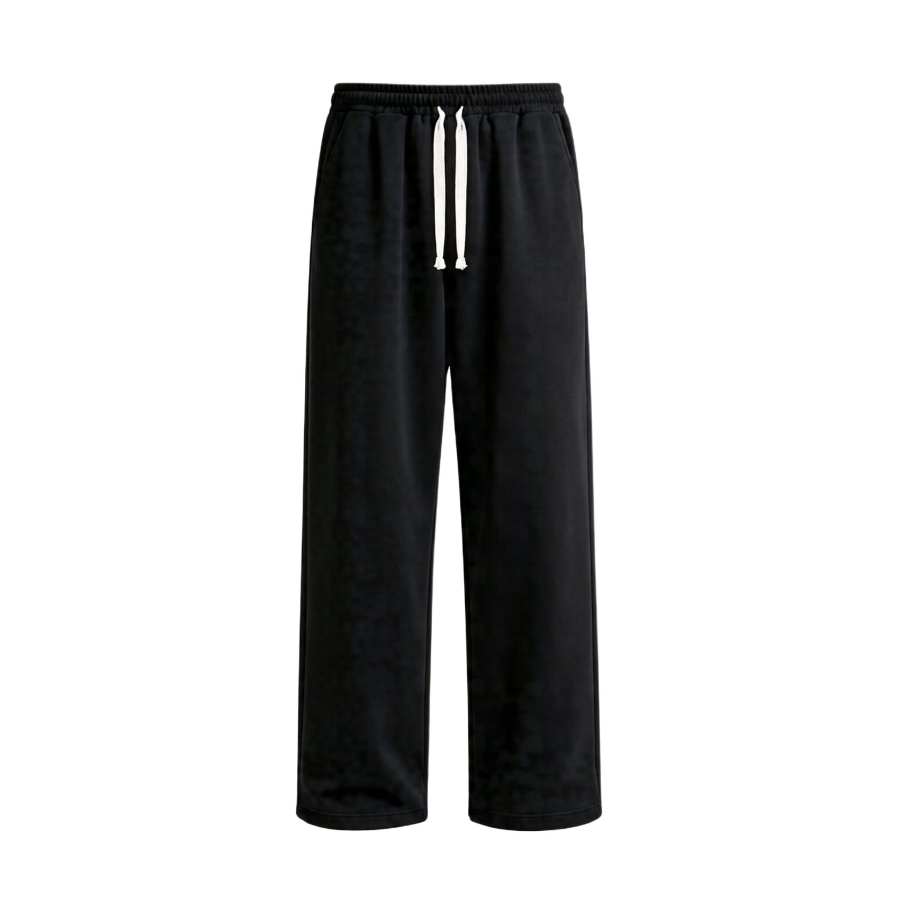 Vision Of Super Casual Pants Unisex Black Moderate Straight Fit Pants