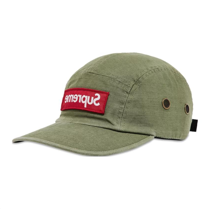 Supreme Supreme 100% Cotton Baseball Caps Unisex Olive
