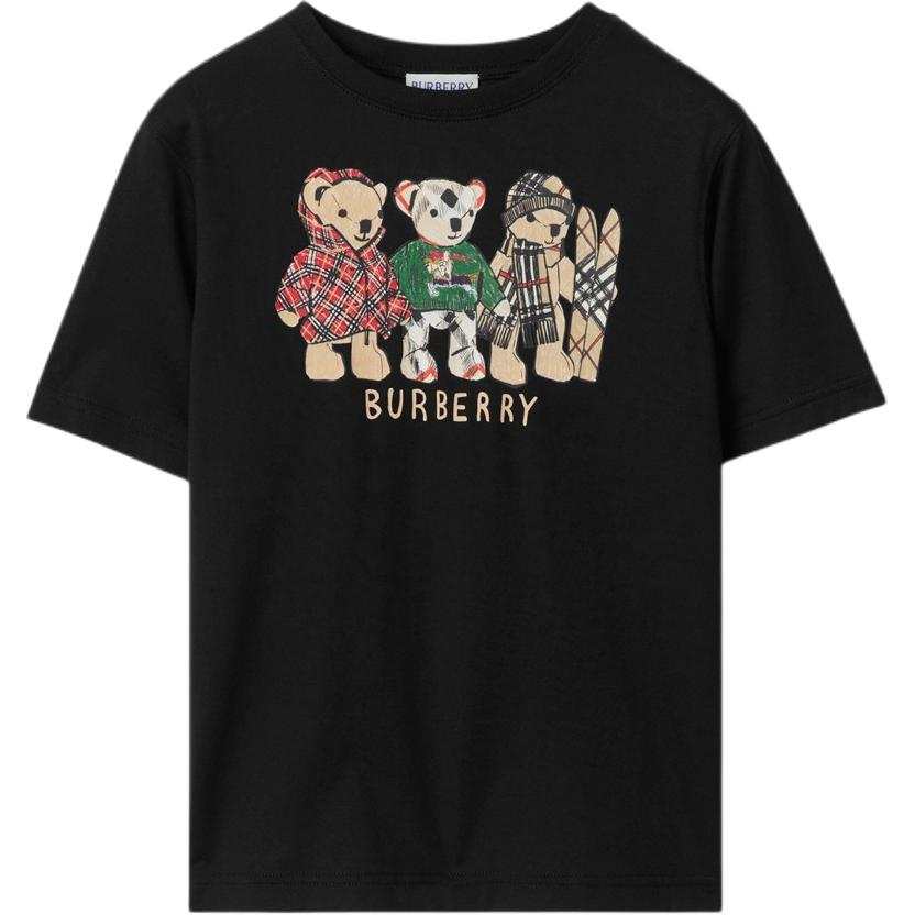 Burberry Kids T Shirts Crew Neck Moderate