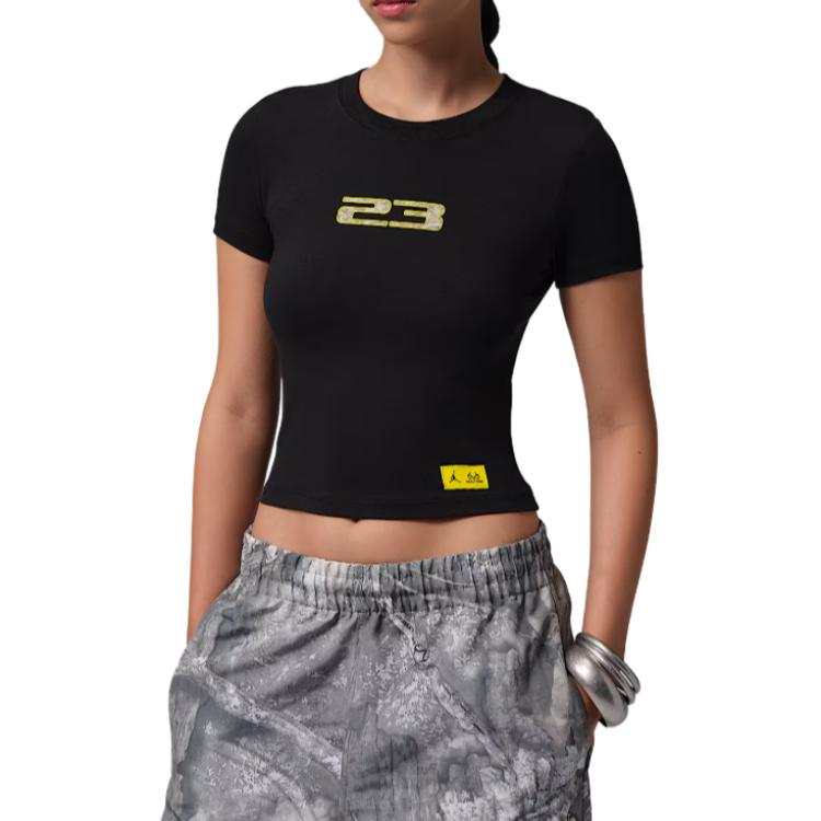 Jordan Jordan T Shirts Women's Black Crew Neck