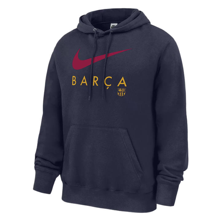 Nike Nike Club Sweatshirts Men's University Marine Hooded Non Detachable Moderate
