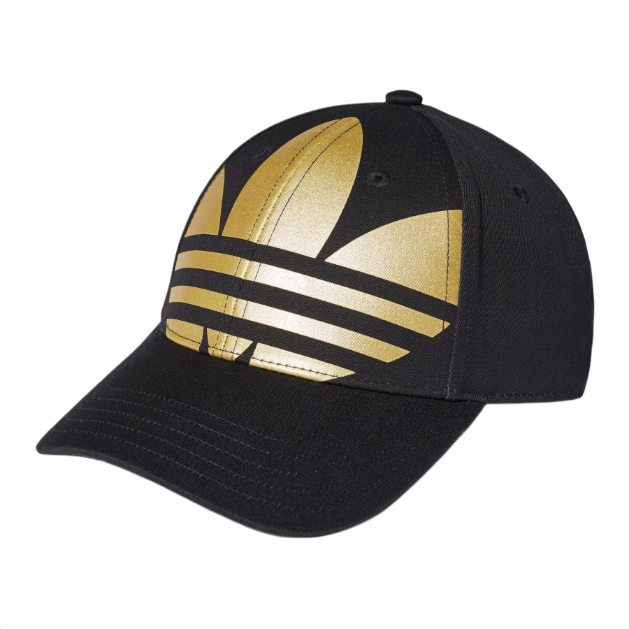 Adidas Originals Cotton Twill Baseball Caps Unisex Gold Black