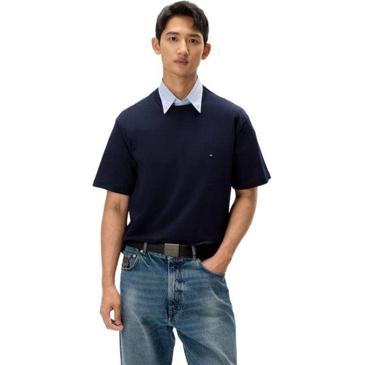 Tommy Hilfiger T Shirts Men's Crew Neck Moderate