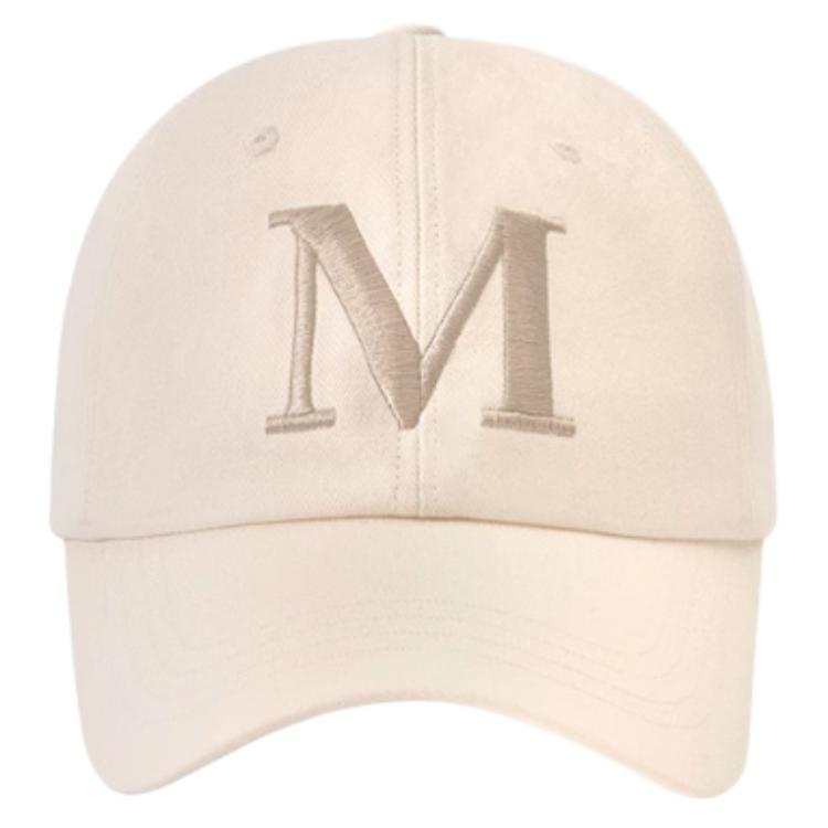 MARDI MERCREDI Cotton Baseball Caps Unisex Beige