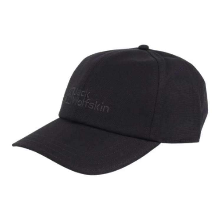 Jack Wolfskin Polyester, Cotton, Organic Cotton, Canvas Baseball Caps Men's Black
