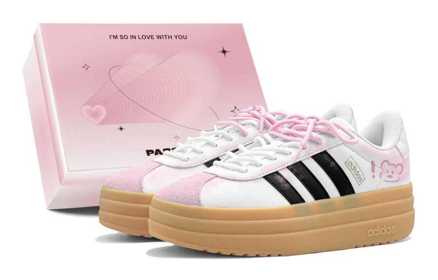 Adidas Adidas VL Court Bold German Army Trainers Women's Low Top White