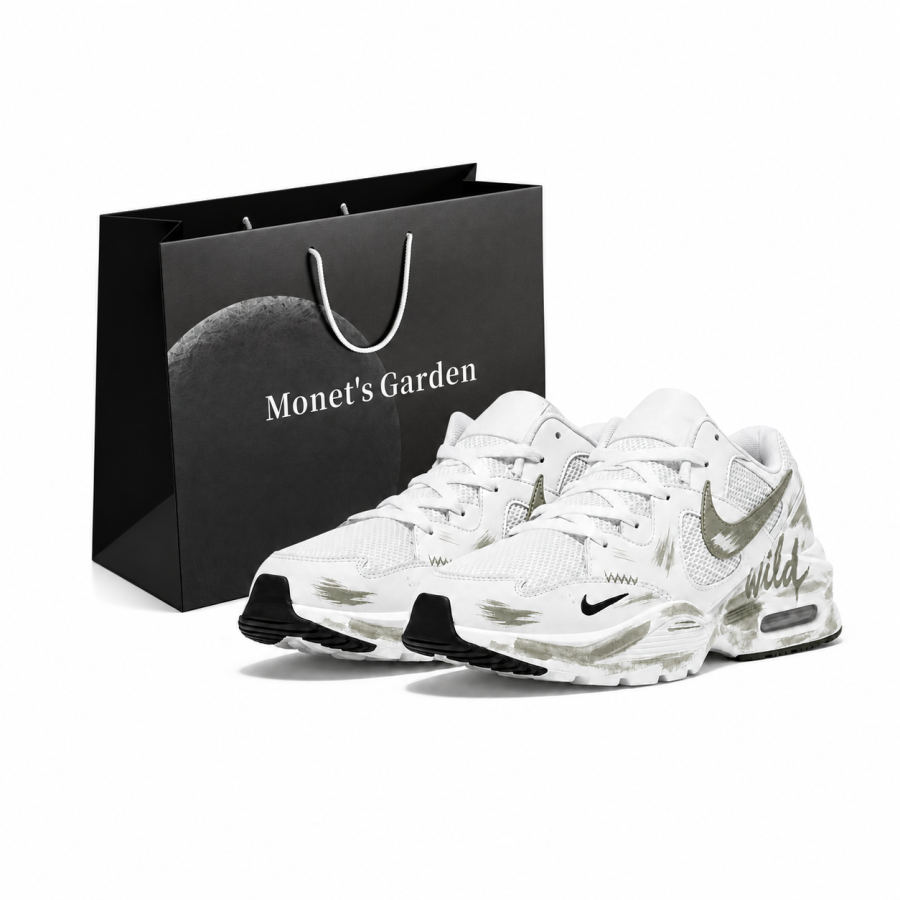 Nike Nike Air Max Fusion Running Shoes Men's Low Top White/Olive Green