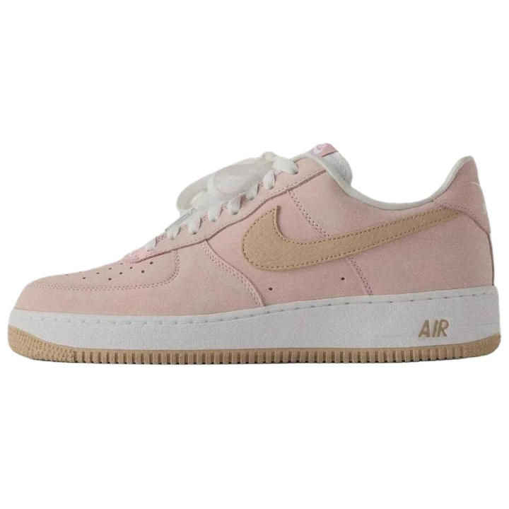 Nike KITH X Nike Air Force 1 Skateboard Shoes Unisex Low Top Pink Beige