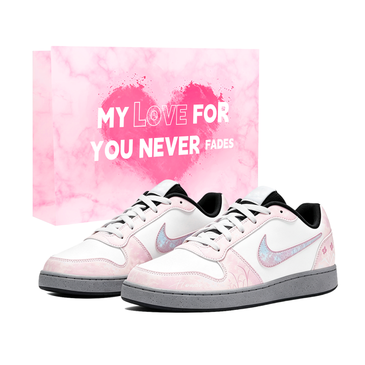 Nike Nike EBERNON Skateboard Shoes Unisex Low Top Pink