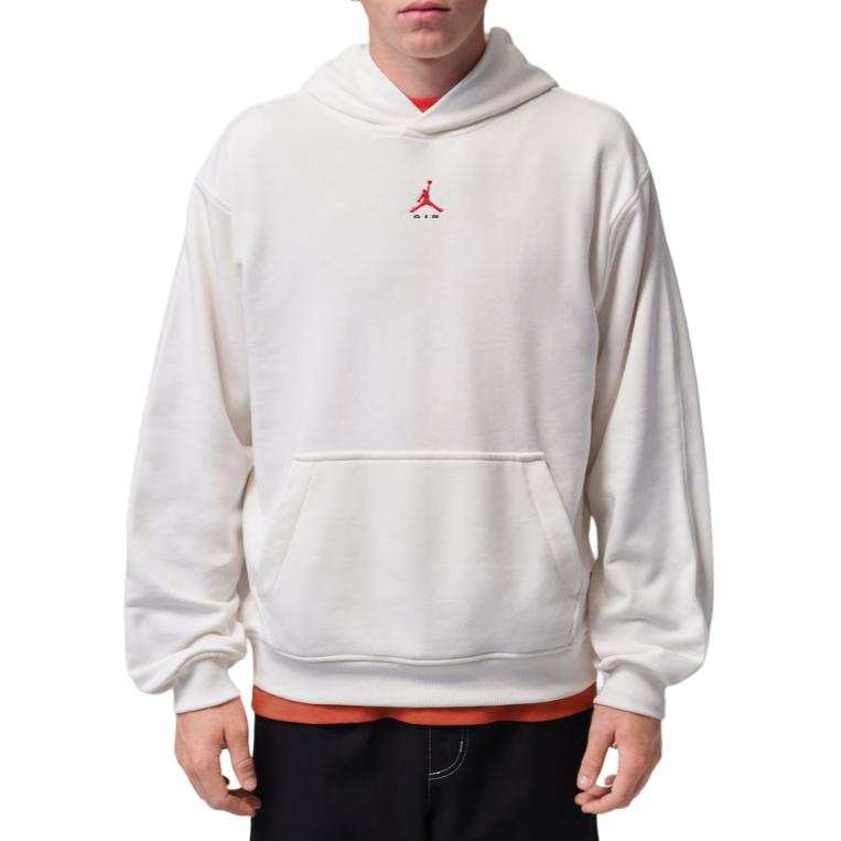 Jordan Jordan Brooklyn Sweatshirts Men's Sail White Hooded Non Detachable Moderate