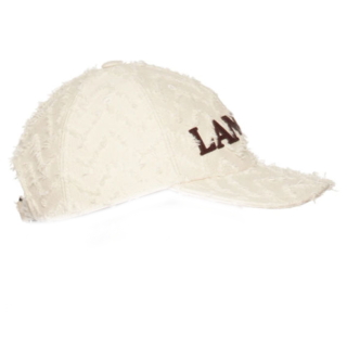 Lanvin Cotton Baseball Caps Women's White