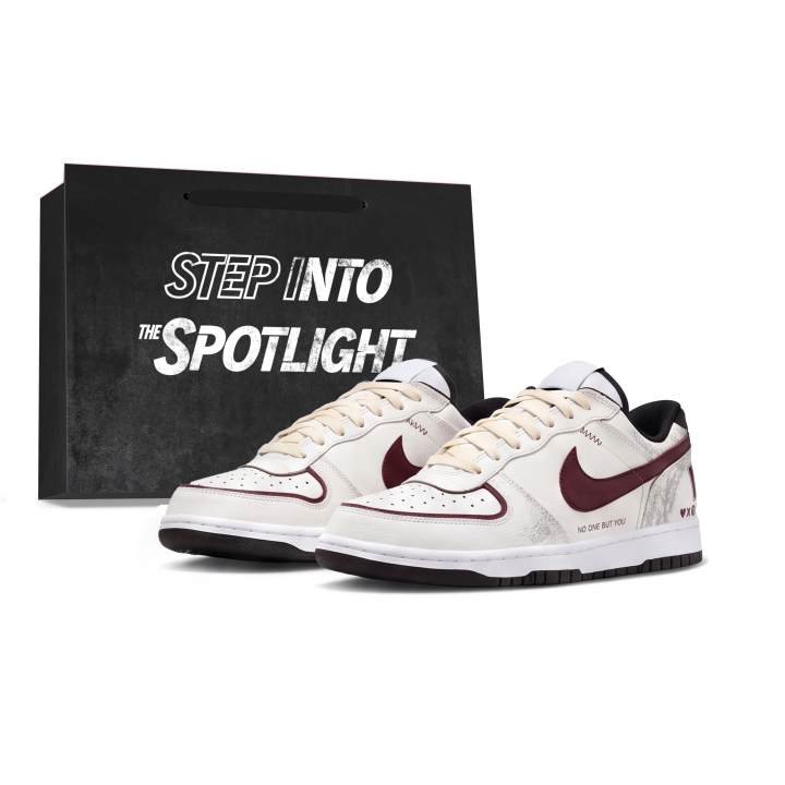 Nike Nike Big Skateboard Shoes Men's Low Top White Red