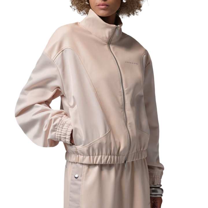 Jordan Jordan Flight Jackets Women's Pearl White Stand Collar Moderate