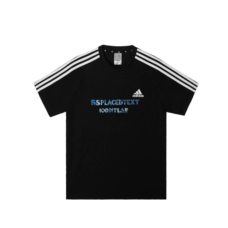 Adidas Adidas Football T Shirts Men's Black Crew Neck Moderate