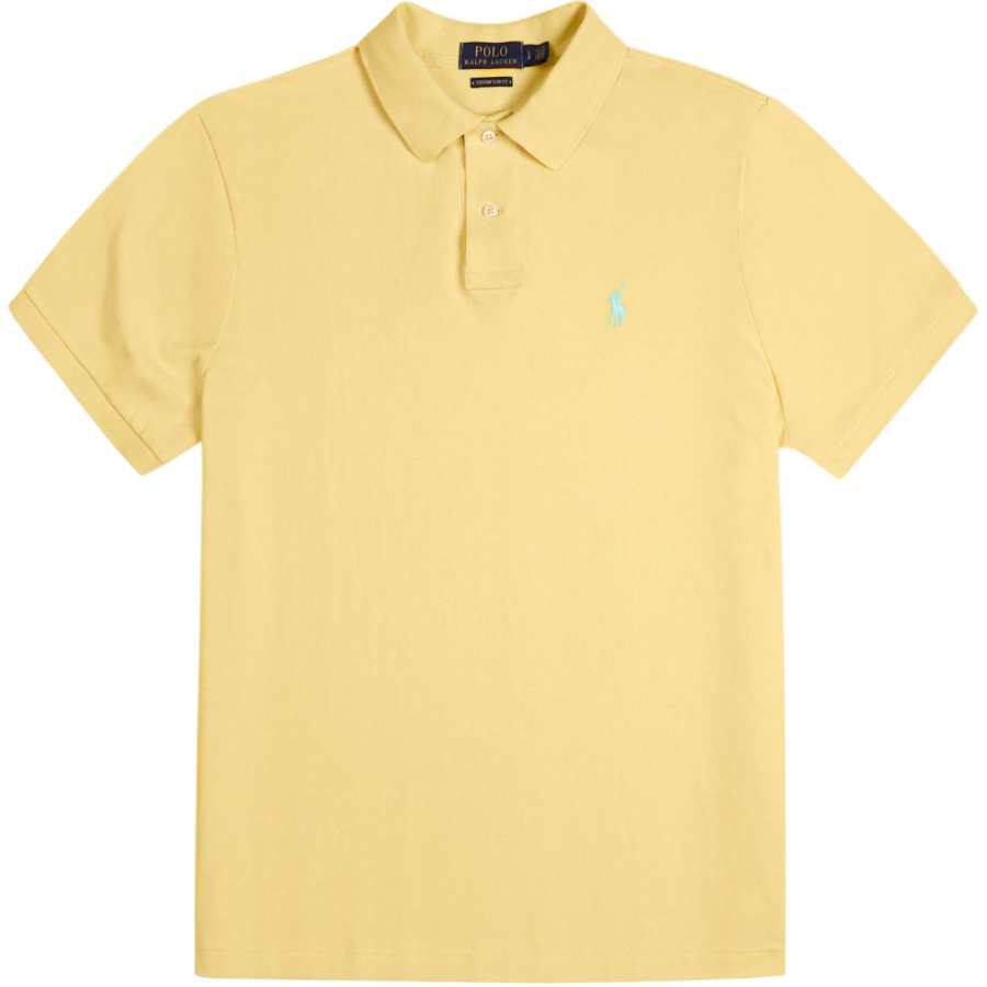 Polo Ralph Lauren Polo Shirt Custom Slim Fit Men's Yellow