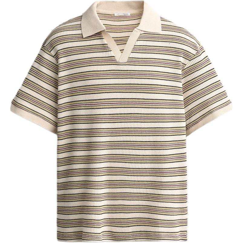ZARA Polo Shirts Men's Multicolor Lapel Moderate