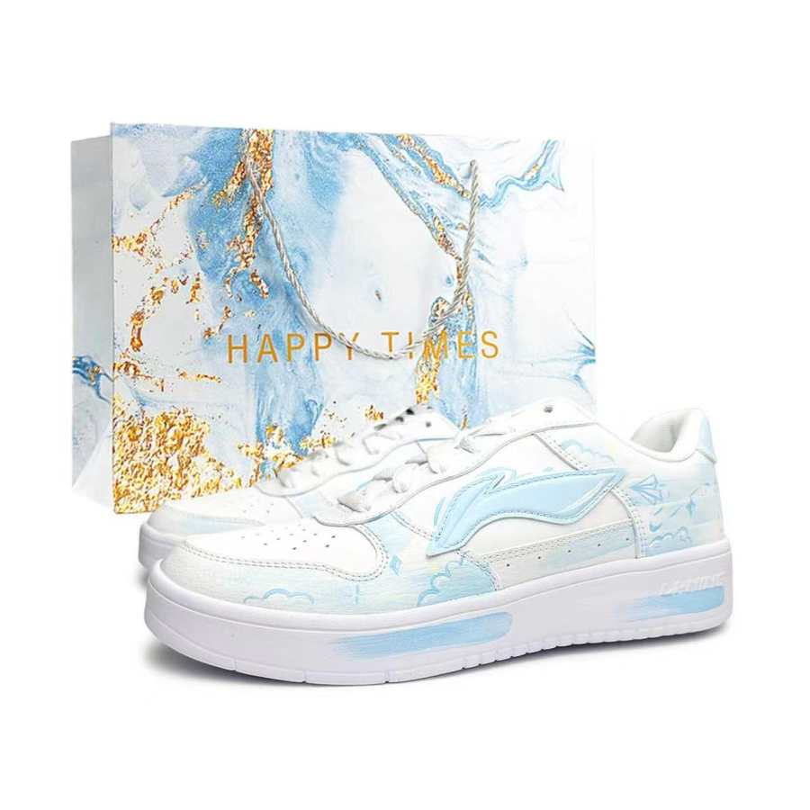 Li-Ning Li Ning Floating Boat Skateboard Shoes Unisex Low Top White/Blue