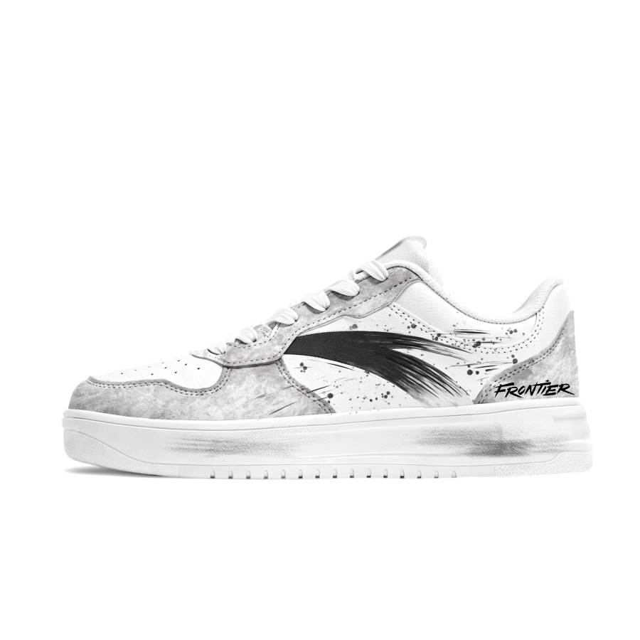 ANTA Easy Skateboard Shoes Unisex Low Top White/Black