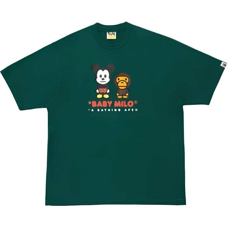 A BATHING APE Disney T Shirts Unisex Crew Neck Moderate Straight Fit