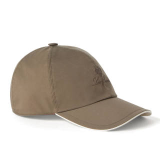 Loro Piana Cotton Baseball Caps Men's Acorn Brown