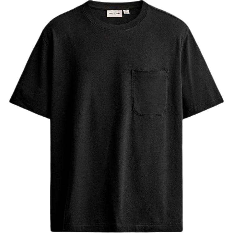 ZARA ORIGINS T Shirts Men's Black Crew Neck