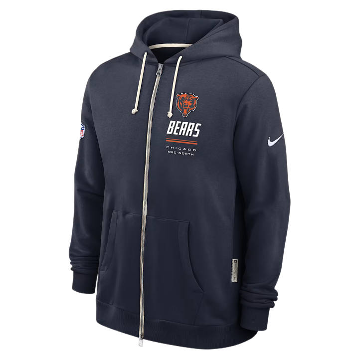 Nike Nike NFL Sweatshirts Men's Marine Blue Hooded Non Detachable Moderate