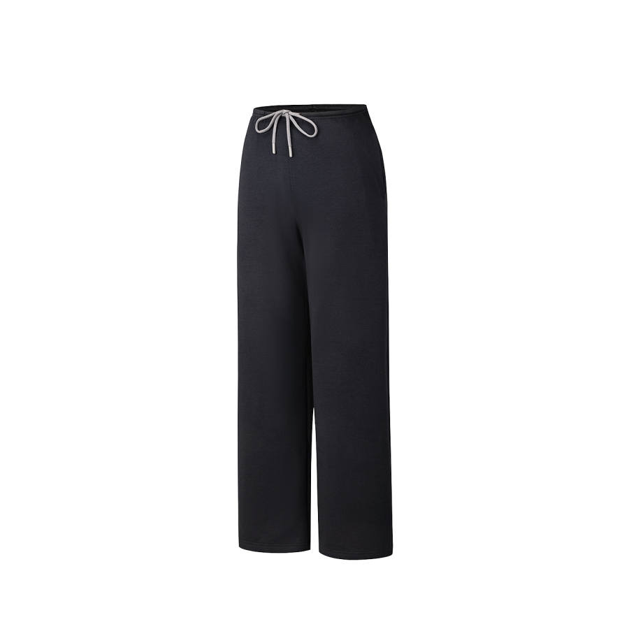 ANTA ANTA Knitted Sweatpants Women's Basic Black 2 Moderate
