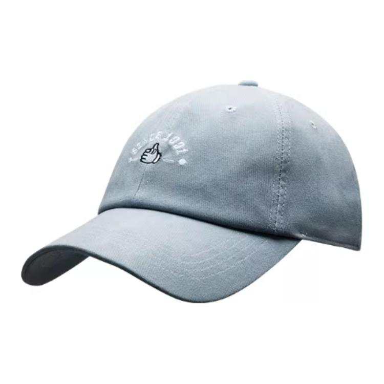 ANTA Anta Life Collection Polyester Elastane Twill Brushed Composite Fabric Baseball Caps Unisex Denim Light Sea Blue