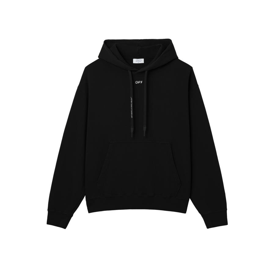 OFF-WHITE OFF WHITE Sweatshirts Unisex Hooded Non Detachable Moderate Straight Fit
