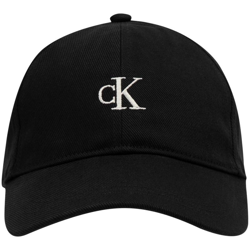 CALVIN KLEIN Cotton Baseball Caps Unisex Space Black