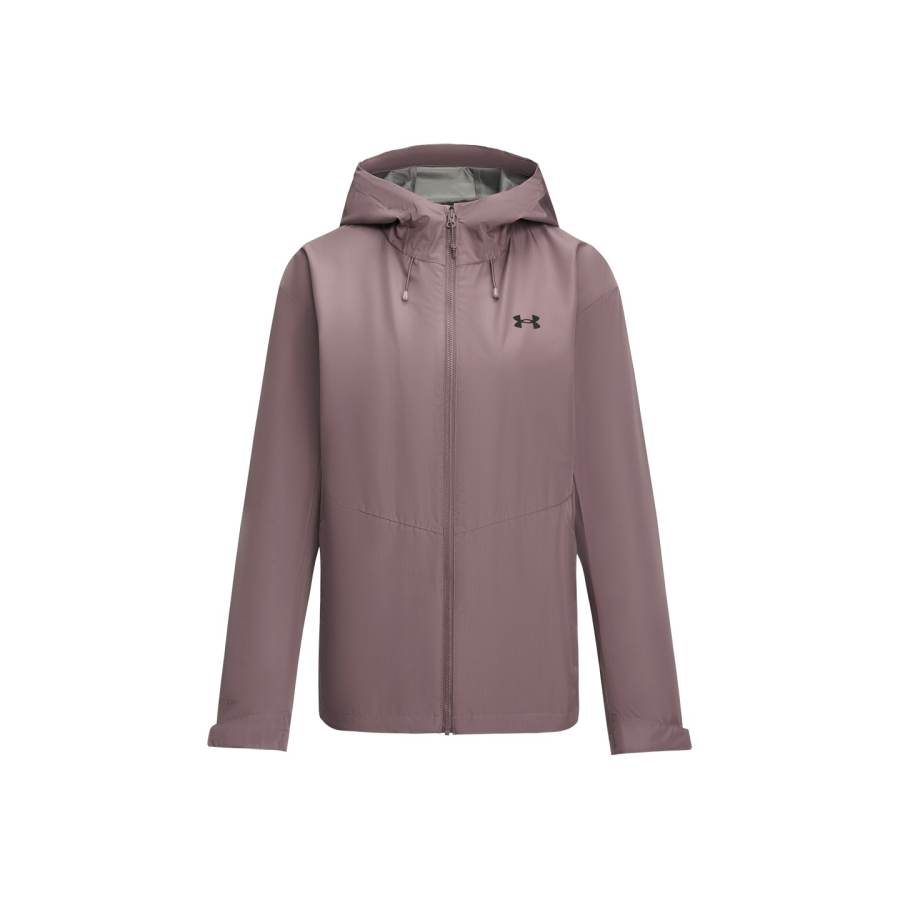Under Armour Storm Jackets Women's Mist Dark Reddish Purple Hooded Non Detachable Moderate