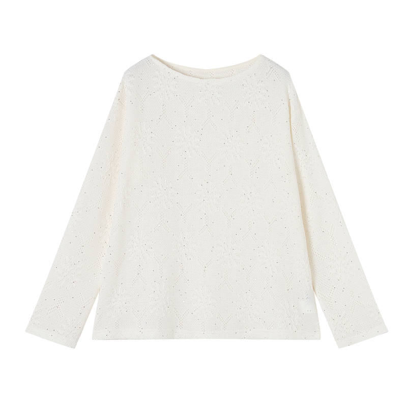 XIANGYING T Shirts Women's Boat Neck Moderate