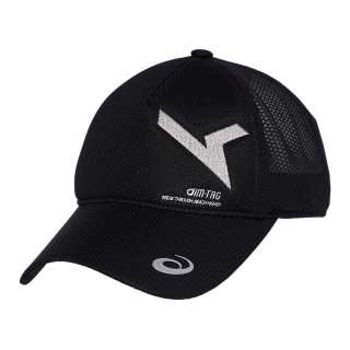 Asics Polyester Baseball Caps Men's Black