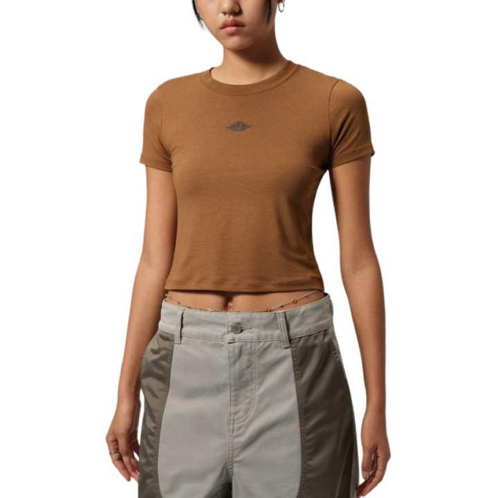 Jordan Jordan Flight T Shirts Women's Tan Crew Neck