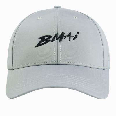 BMAI Polyester Baseball Caps Unisex Dome Gray