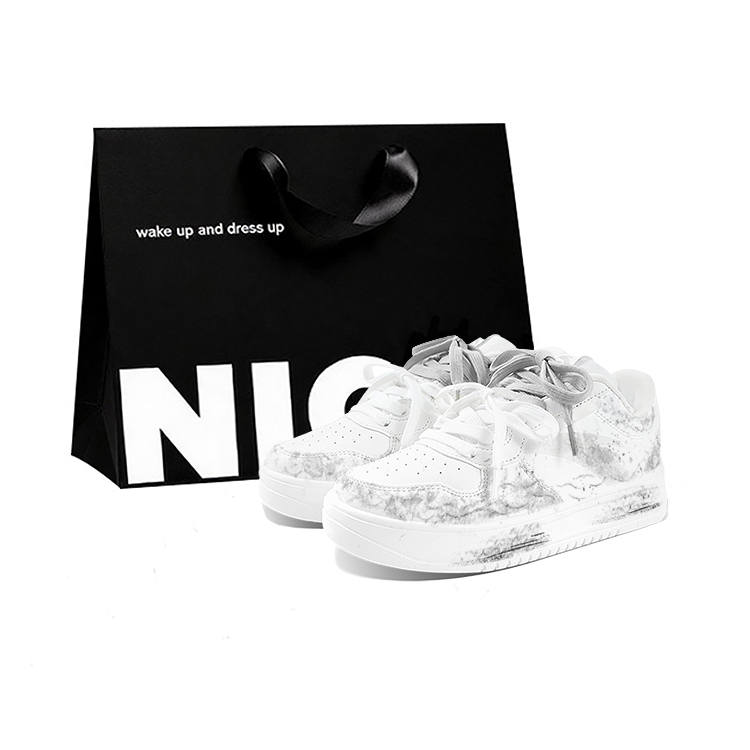 ANTA Skateboard Shoes Unisex Low Top White