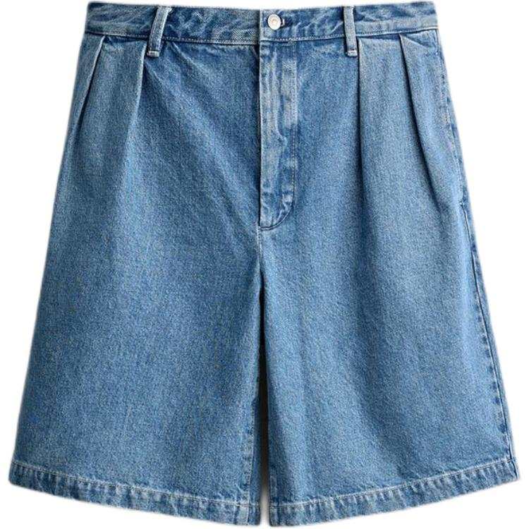 ZARA Denim Shorts Men's Blue Moderate
