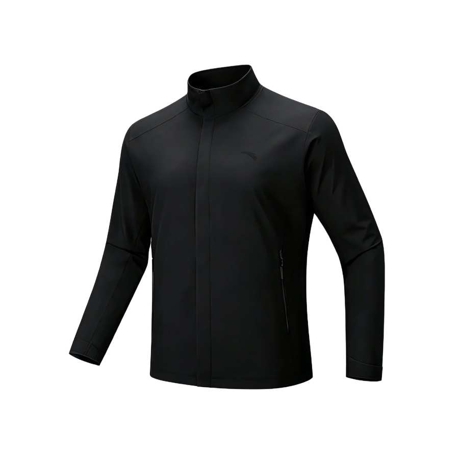 ANTA ANTA Jackets Men's Black Stand Collar Thin