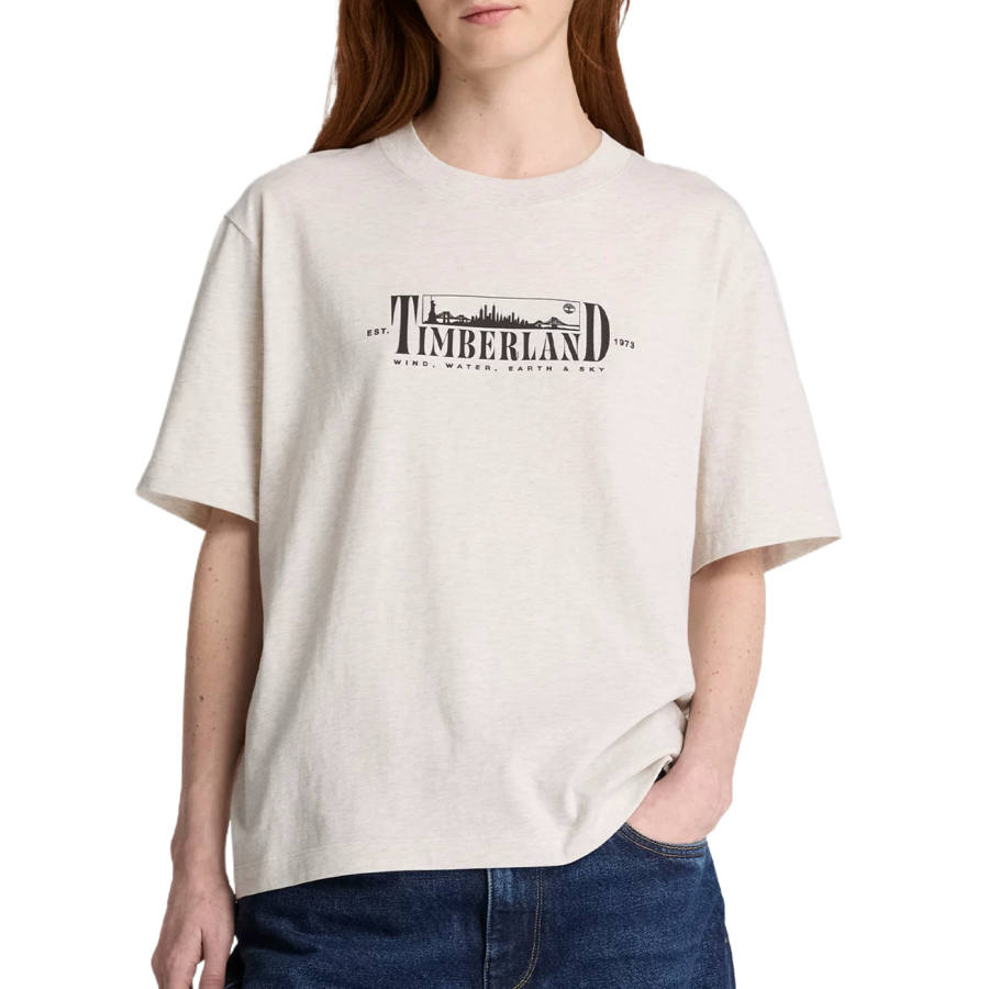 Timberland T Shirts Women's Light Oat Crew Neck Moderate