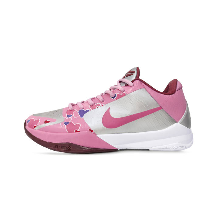 Nike Nike Zoom Kobe 5 Basketball Shoes Men's Low Top Pink/Silver/Red