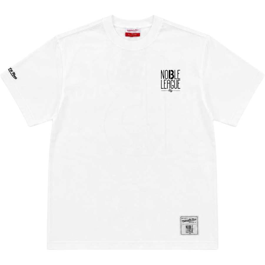 Mitchell Ness Mitchell Ness T Shirts Men's White Crew Neck Moderate