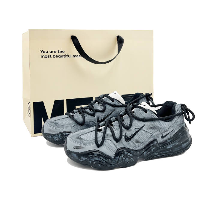 Nike Nike Tech Hera Casual Shoes Unisex Low Top Gray Black