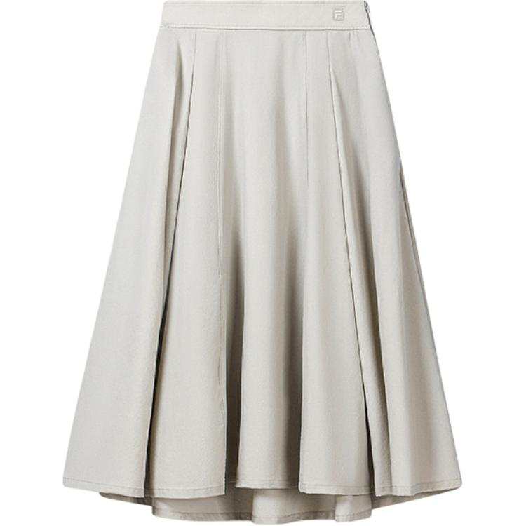 FILA Casual Long Skirts Women's Stone Elegant Gray GY Moderate Midi Skirt Other
