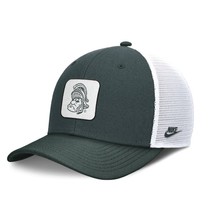 Nike Nike Michigan State Spartans Legacy Rise Mascot Men's Nike College Trucker Adjustable Hat