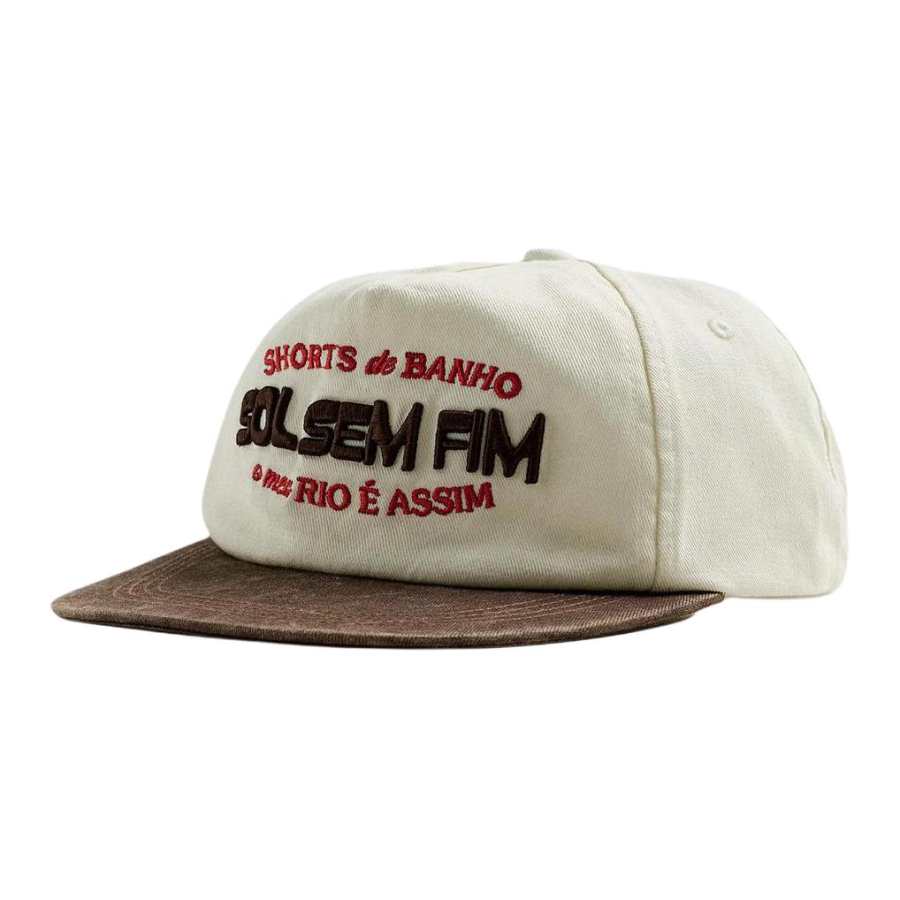ZARA ZARA Cotton Baseball Caps Men's Raw White