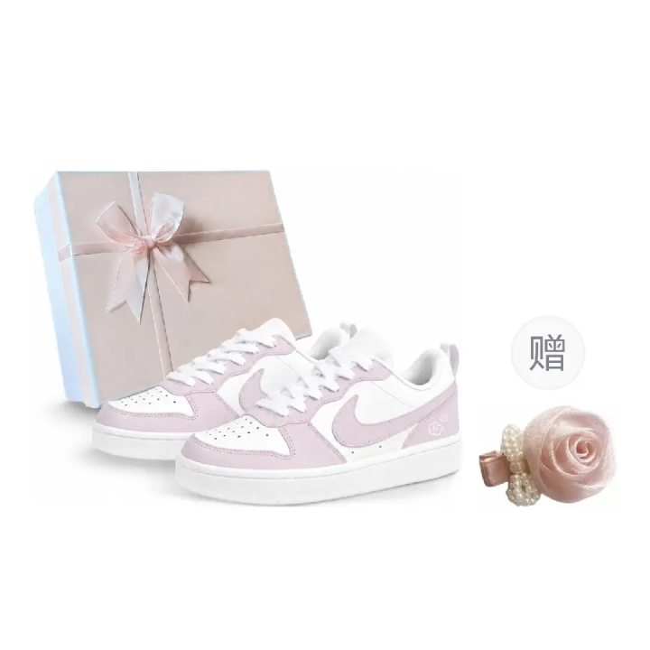 Nike Nike Court Borough Skateboard Shoes Women's Low Top Valentine's Day Pink