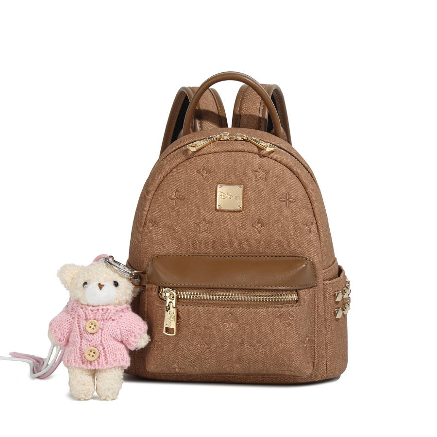 Disney 2026 Spring Festival Mickey Mouse And Friends Backpacks Brown Charm Included