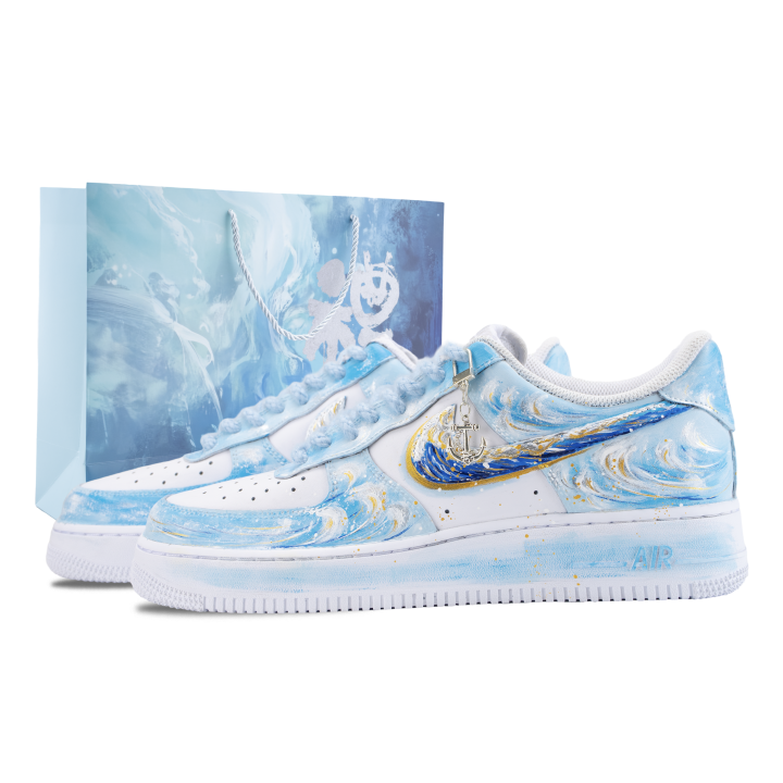 Nike Nike Air Force 1 Skateboard Shoes Unisex Low Top White/Blue