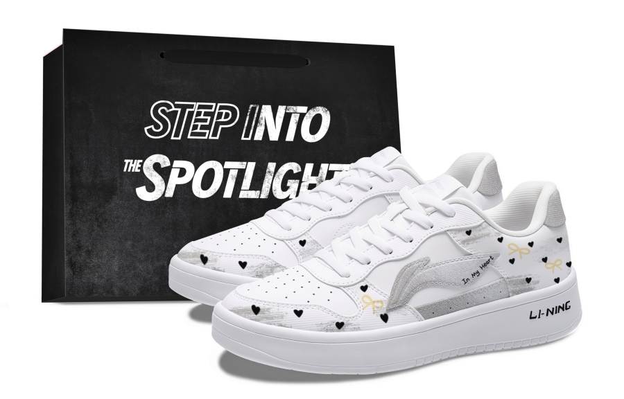 Li-Ning Li Ning Floating Boat Skateboard Shoes Women's Low Top White